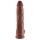 King Cock 10 inch Balls Brown