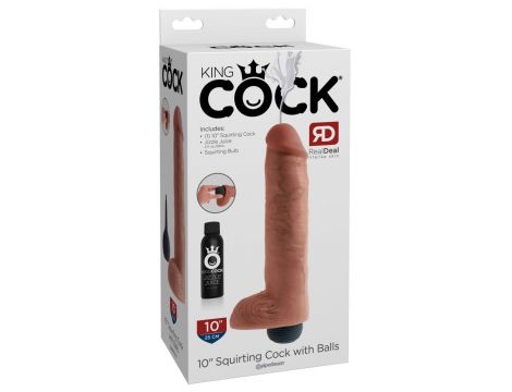 KC 10" Squirting Cock with Bal - 6