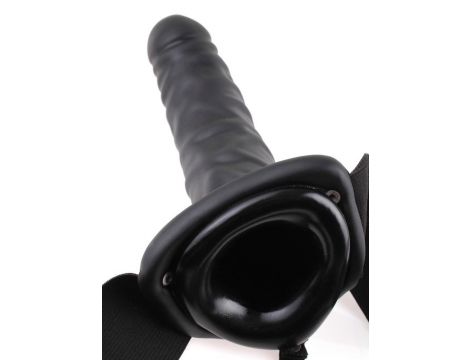 Pusta proteza strap-on Fetish Fantasy Series ciemna 20 cm - 5