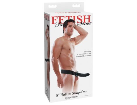 Pusta proteza strap-on Fetish Fantasy Series ciemna 20 cm - 6