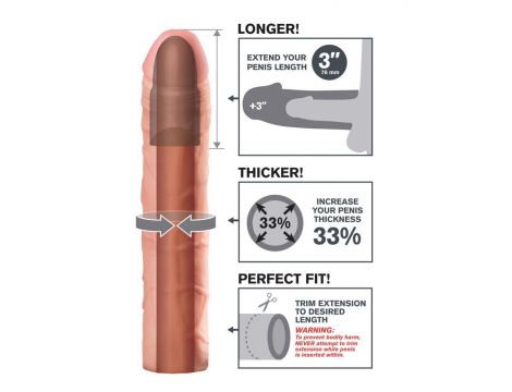 Przedłużka na penisa TPE Fantasy X Tensions 22,8 cm - 5