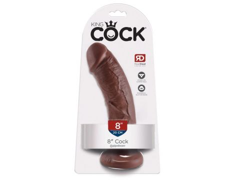 King Cock 8" Cock Brown - 4