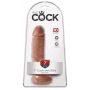 King Cock 7" Cock w Balls Tan - 7