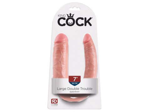 Podwójne dildo King Cock Large Double Trouble PVC 43 cm - 5