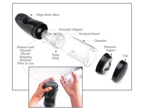 PET Mega-Bator Pussy White/Cle - 6