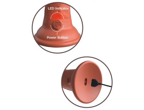 KCE 8 DD Vibrating Cock Tan - 3