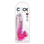 KingCockClear 6 w balls pink - 2