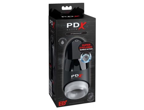 Masturbator wibrujący PDX Elite Hydrogasm wodoodporny USB 20 cm - 3