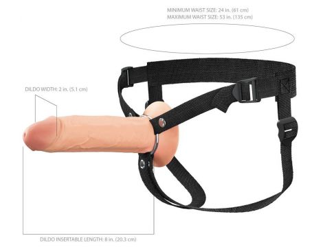 Strap on hollow silikonowy Fantasy X Tensions Elite 21,6 cm - 7