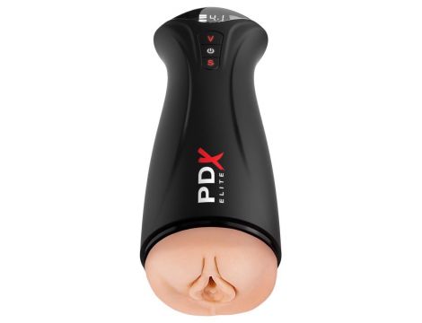 Masturbator z wibracją i ssaniem PDX Elite USB 24,5 cm - 4
