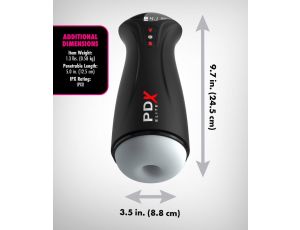 Masturbator automatyczny PDX Elite Fap Gasm Frosted USB 24 5 cm