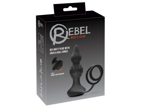 Rebel RC butt plug with cock&b - 8