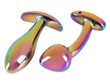 Anos Metal Butt Plug Set Rainb - 2