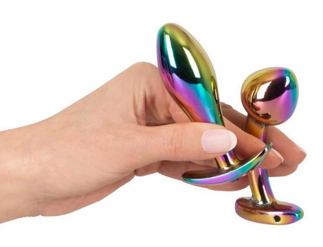 Anos Metal Butt Plug Set Rainb - 4