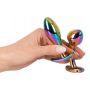Anos Metal Butt Plug Set Rainb - 5