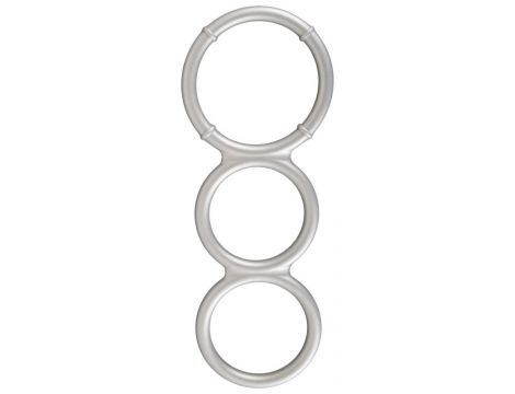 Metallic Silicone Triple Ring