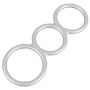 Metallic Silicone Triple Ring - 4