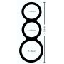Metallic Silicone Triple Ring - 8