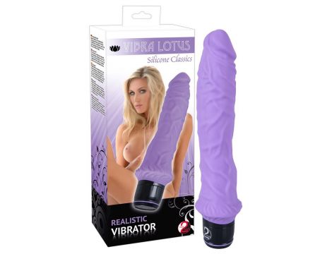 Wibrator silikonowy You2Toys fioletowy 25 cm - 5