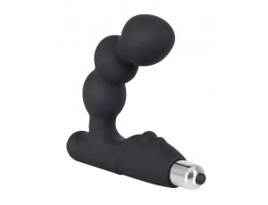 Masażer prostaty Rebel z wibracją czarny 14 cm