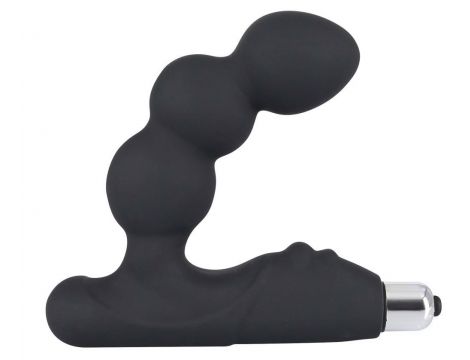 Masażer prostaty Rebel z wibracją czarny 14 cm - 4