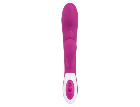 Wibrator króliczek Javida Heating Vibe fioletowy USB 22 cm - 2