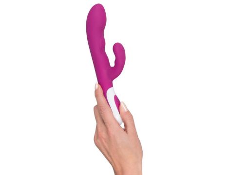 Wibrator króliczek Javida Heating Vibe fioletowy USB 22 cm - 8