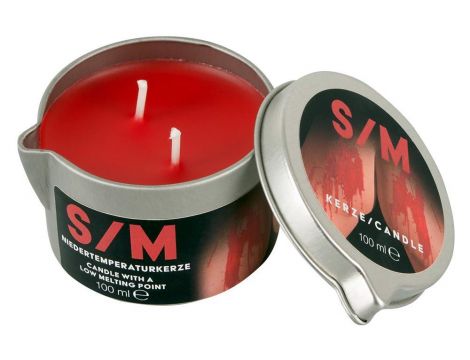 S/M Candle in a Tin red 100 g - 4