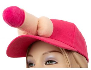 Czapka z daszkiem z pluszowym penisem Orion różowa