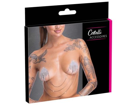 Naklejki na sutki Cottelli srebrne z łańcuszkami - 6