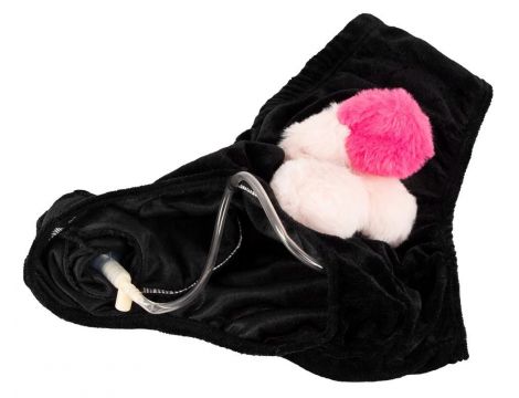 Majtki z nadmuchiwanym pluszowym penisem Orion czarne uniwersalne - 5