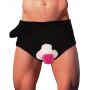 Majtki z nadmuchiwanym pluszowym penisem Orion czarne uniwersalne - 3