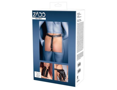 Leather Briefs 2 Dildos S/M - 9