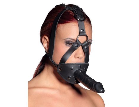 LeatherHead harness with Dildo