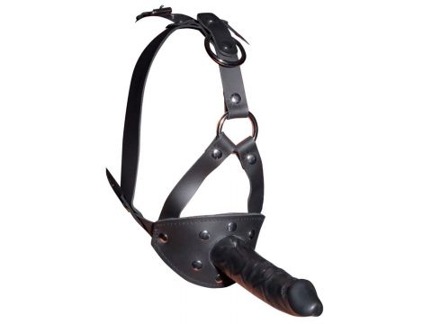 LeatherHead harness with Dildo - 2