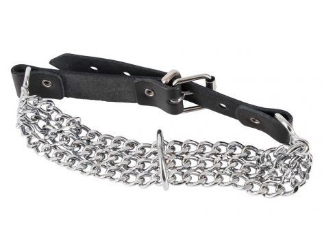 Leder Halsfessel Kette - 5