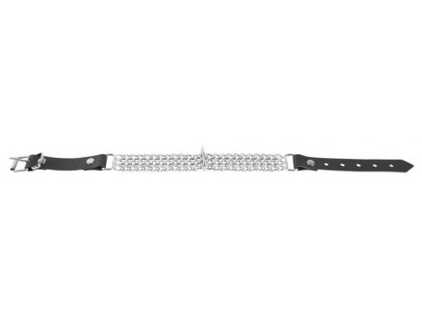 Leder Halsfessel Kette - 4