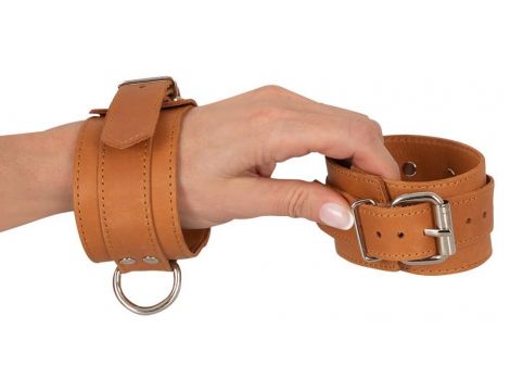 Leather Cuffs natural - 3