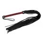 Flogger skórzany ZADO czarno czerwony 76 cm - 6