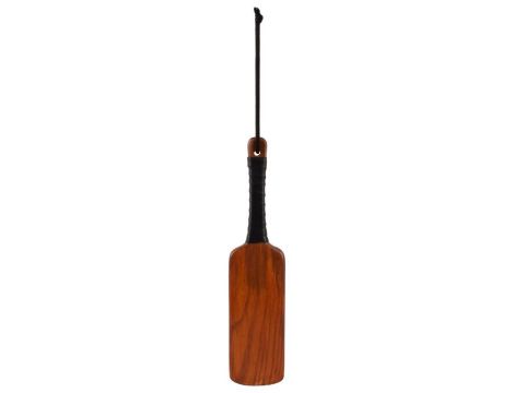 Leather spanking paddle