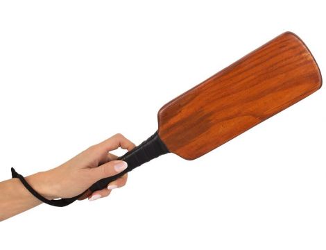 Leather spanking paddle - 4