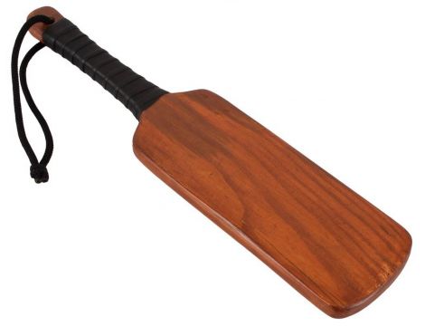 Leather spanking paddle - 3