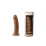 Dildo z cyberskóry Silexd Model 2 karmelowy 19 cm z przyssawką - 2