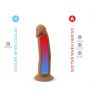 Dildo realistyczne silikonowe Silexd 15 cm termoaktywne bladzi - 4