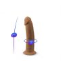 Dildo realistyczne silikonowe Silexd 15 cm termoaktywne bladzi - 6