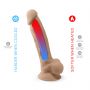 Dildo realistyczne Silexd Model 1 silikonowe cieliste 20 cm - 7