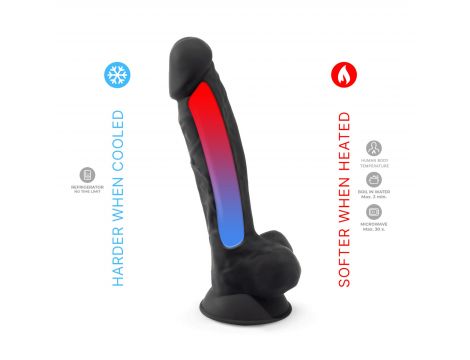 Dildo realistyczne Silexd Model 1 czarny 8 cali - 5