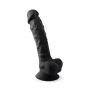 Dildo realistyczne Silexd Model 1 czarny 8 cali - 5