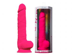 Dildo realistyczne Silexd z przyssawką silikonowe różowe 38 cm