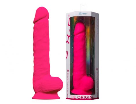 Dildo realistyczne Silexd z przyssawką silikonowe różowe 38 cm